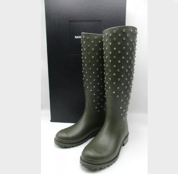 Saint laurent store festival rain boots