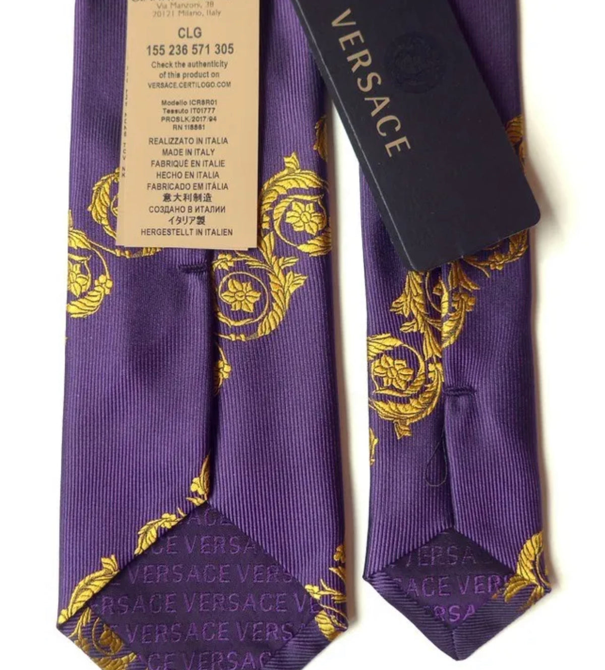 New Versace Necktie