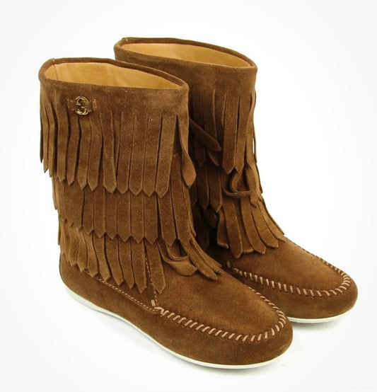 Gucci Girls Fringe Boots