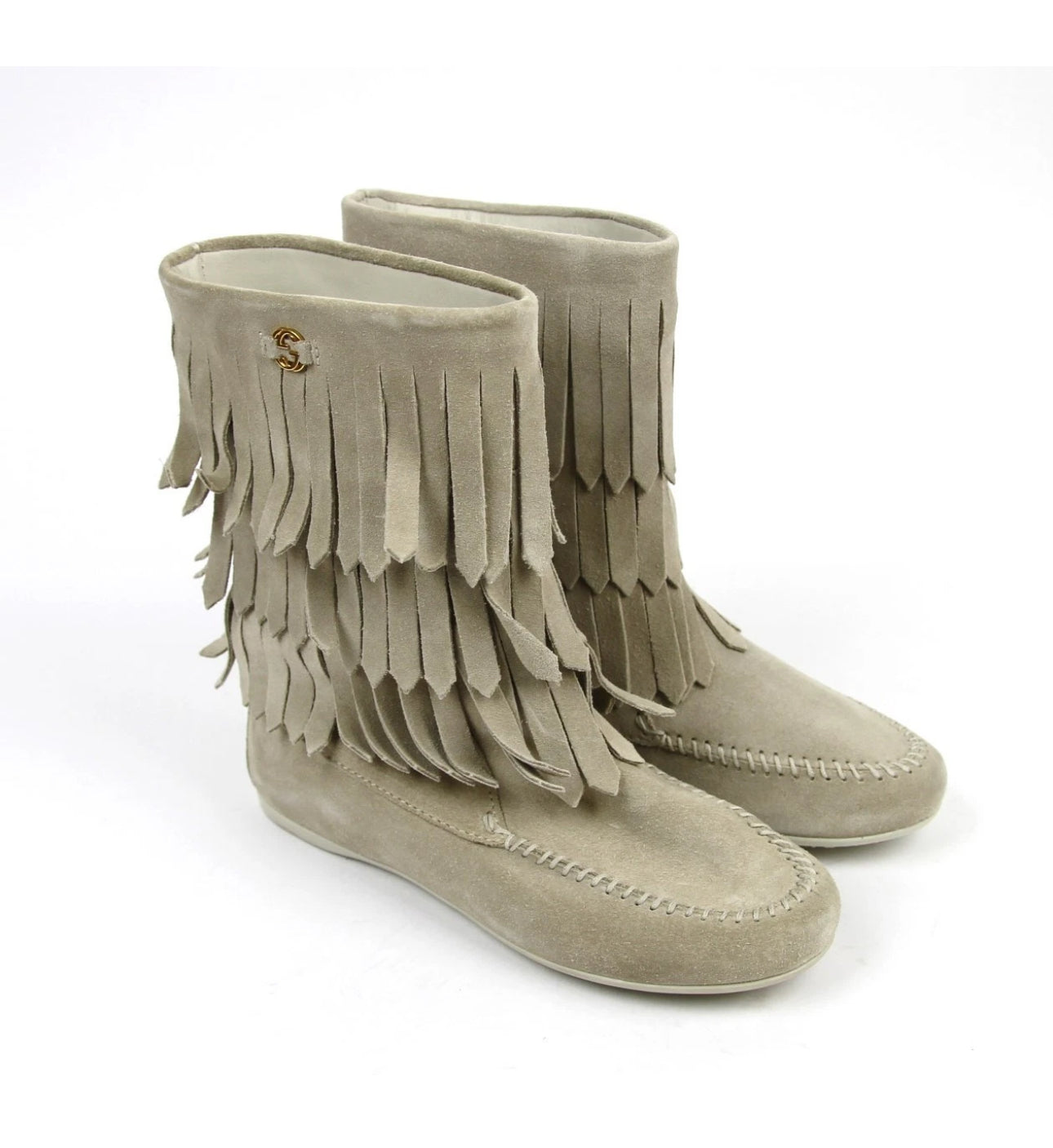 Gucci Girls Fringe Boots