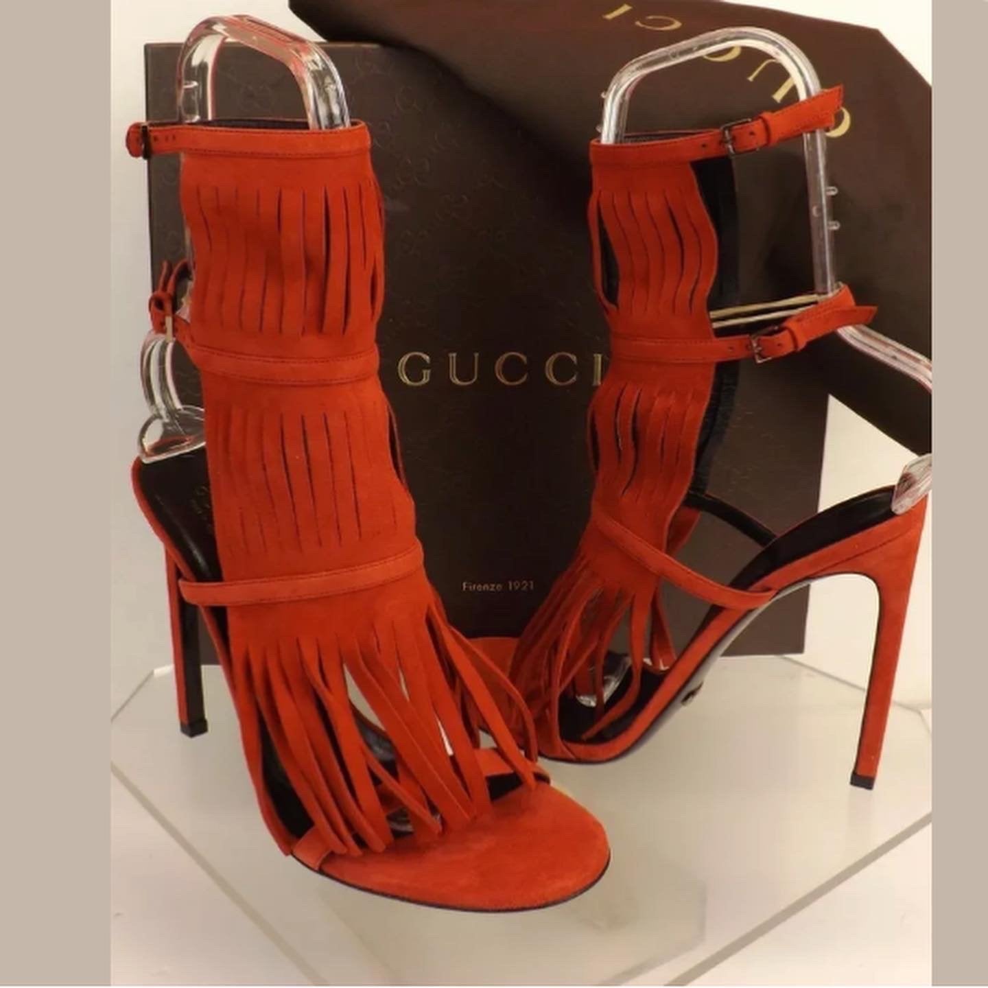 Aquazzura Womens Brown Suede Fringe Detail Blocked Heels Loafer Shoes -  Shop Linda's Stuff
